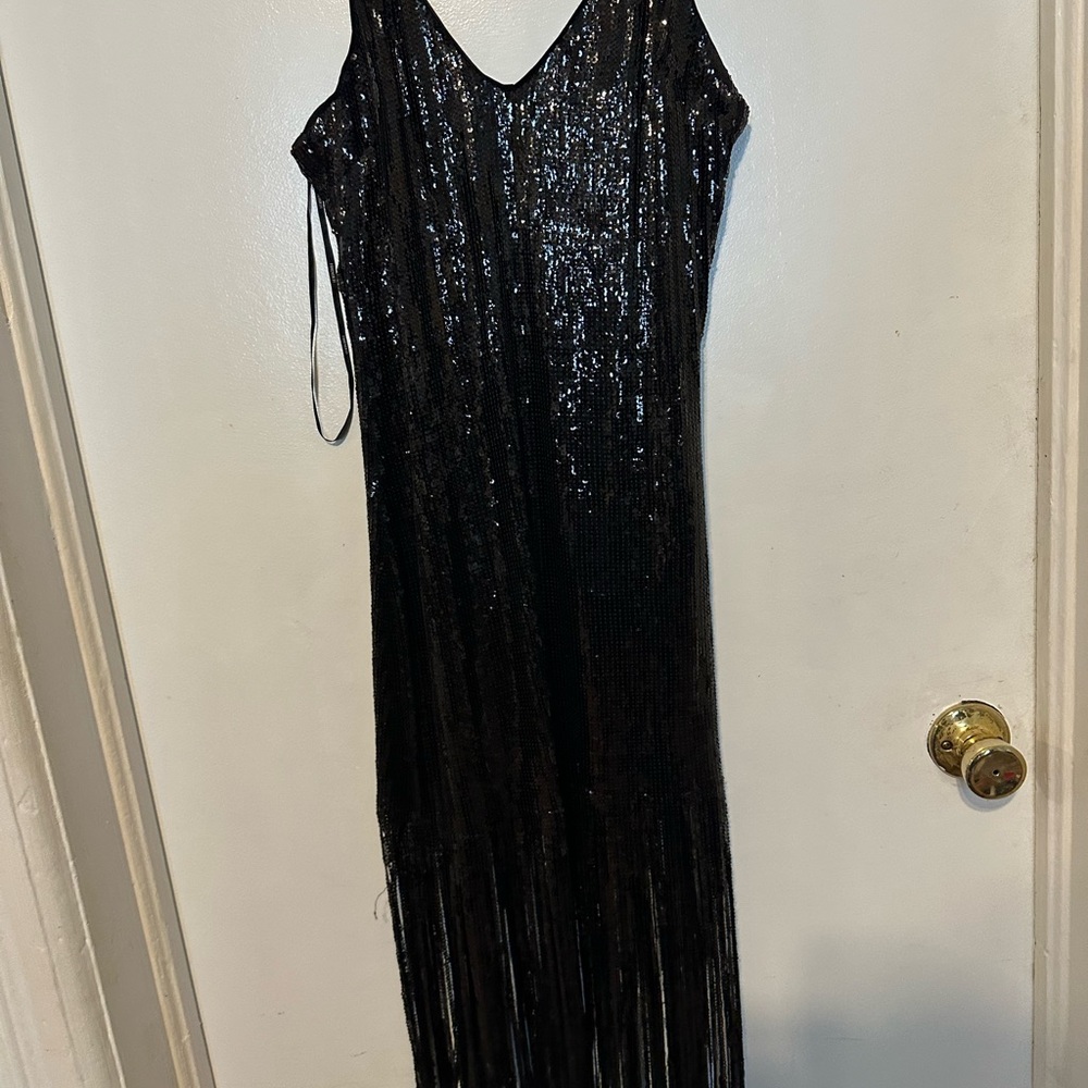 2 Elegant Black Sequin Dress